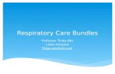 Respiratory Care Bundles Professor Thida Win Lister Hospital Thida.win@nhs.net