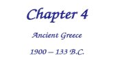 Chapter 4 Ancient Greece 1900 â€“ 133 B.C.. Location of Greece within Europe