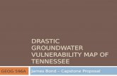 DRASTIc  Groundwater Vulnerability map of Tennessee
