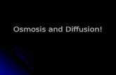 Osmosis  and Diffusion!