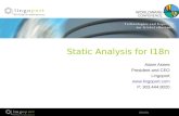 Static Analysis Internationalization I18n Software Localization