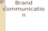 Brand communication