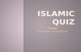 Islamic Quiz - Surahs of the Quran