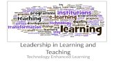 Leadership in learning and teaching ict intro