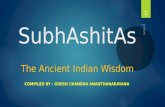 Subhaashitas - Ancient Indian Wisdom