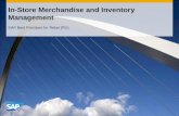 In-Store Merchandise and Inventory Management SAP Best Practices for Retail (RU)