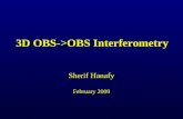 3D OBS->OBS Interferometry