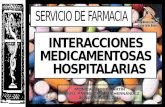 INTERACCIONES MEDICAMENTOSAS  HOSPITALARIAS