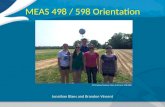 MEAS 498 / 598 Orientation