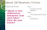 Week  28 Realistic Fiction