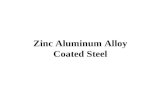 Zinc Aluminum Alloy Coated Steel