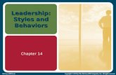 Leadership: Styles and Behaviors