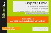 OpenStack : Au del  des machines virtuelles
