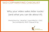 Why your video sales letter sucks