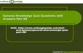 General Knowledge Quiz Questions with Answers Part 68 Visit:   quizzes/general-awareness/gk-quiz-part- 68