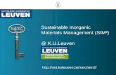 Sustainable Inorganic Materials Management (SIM²) @ K.U.Leuven