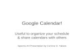 Google calendar presentation