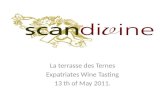 La terrasse des Ternes Expatriates Wine Tasting 13 th of May 2011