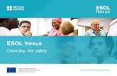 Http://esol.  Cleaning: fire safety ESOL Nexus