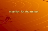 Nutrition for the runner. Let food be thy medicine, thy medicine shall be thy food. -Hippocrates Let food be thy medicine, thy medicine shall be thy food