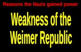 Reasons the nazis gained power   weimar