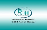 1   BvH Roll Of Honour 2008