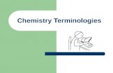 Chemistry Terminologies