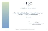 Une m©thodologie de communication sur les r©seaux sociaux professionnels (Linkedin, Wordpress, Twitter, SlideShare)