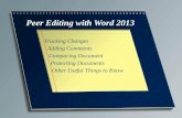 Peer editing with word 2013