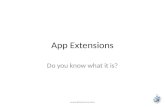 iOS App Extensions
