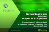 Storyboarding the User Interface: Blueprint for an Application