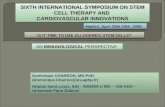 SIXTH INTERNATIONAL SYMPOSIUM ON STEM CELL THERAPY AND  CARDIOVASCULAR INNOVATIONS