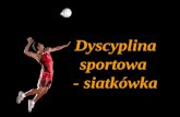Dyscyplina sportowa  - siatk³wka