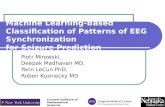 Machine Learning-Based Classification of Patterns of EEG Synchronization  for Seizure Prediction