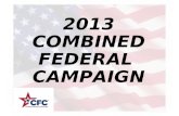 2013 COMBINED FEDERAL  CAMPAIGN