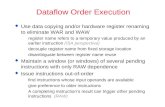 Dataflow Order Execution