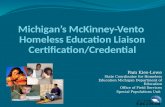 Michiganâ€™s McKinney-Vento  Homeless Education Liaison Certification/Credential
