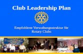 Club Leadership Plan Empfohlene Verwaltungsstruktur f¼r Rotary Clubs