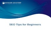 SEO Tips for Beginners