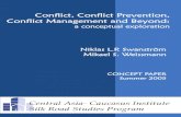 Conflict, Conflict Prevention and Conflict Management and ... · PDF file 2 “Conflict, Conflict Prevention and Conflict Management and Beyond: A Conceptual Exploration” is a Concept