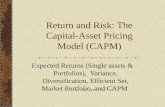Return and Risk: The Capital-Asset Pricing Model (CAPM)