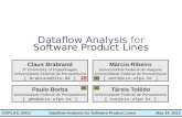 Dataflow  Analysis  for Software Product Lines