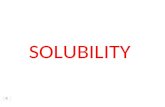 SOLUBILITY. Solubility Solubility how many grams of solute that will dissolve in 100 g of solvent to make it saturated at a given temperature