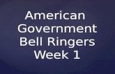 American  Government Bell Ringers Week 1