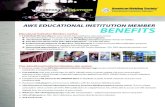 AWS EducAtionAl inStitution MEMBER BEnEFitS · PDF file AWS EducAtionAl inStitution MEMBER BEnEFitS Educational Institution Members receive: Ø 3 Individual Memberships for your school’s