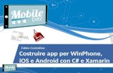 Costruire app per WinPhone, iOS e Android con C# e Xamarin