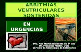 ARRITMIAS VENTRICULARES SOSTENIDAS Dra. Ana Mart­n Residente de 3 a±o Dr. Francisco Mart­n. UCIC Servicio de Cardiologia de Salamanca EN URGENCIAS