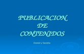 PUBLICACION DE CONTENIDOS Daniel y Sandra Daniel y Sandra
