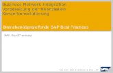 Business Network Integration Vorbereitung der finanziellen Konzerkonsolidierung Branchen¼bergreifende SAP Best Practices SAP Best Practices