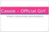 Cassie â€“ official girl